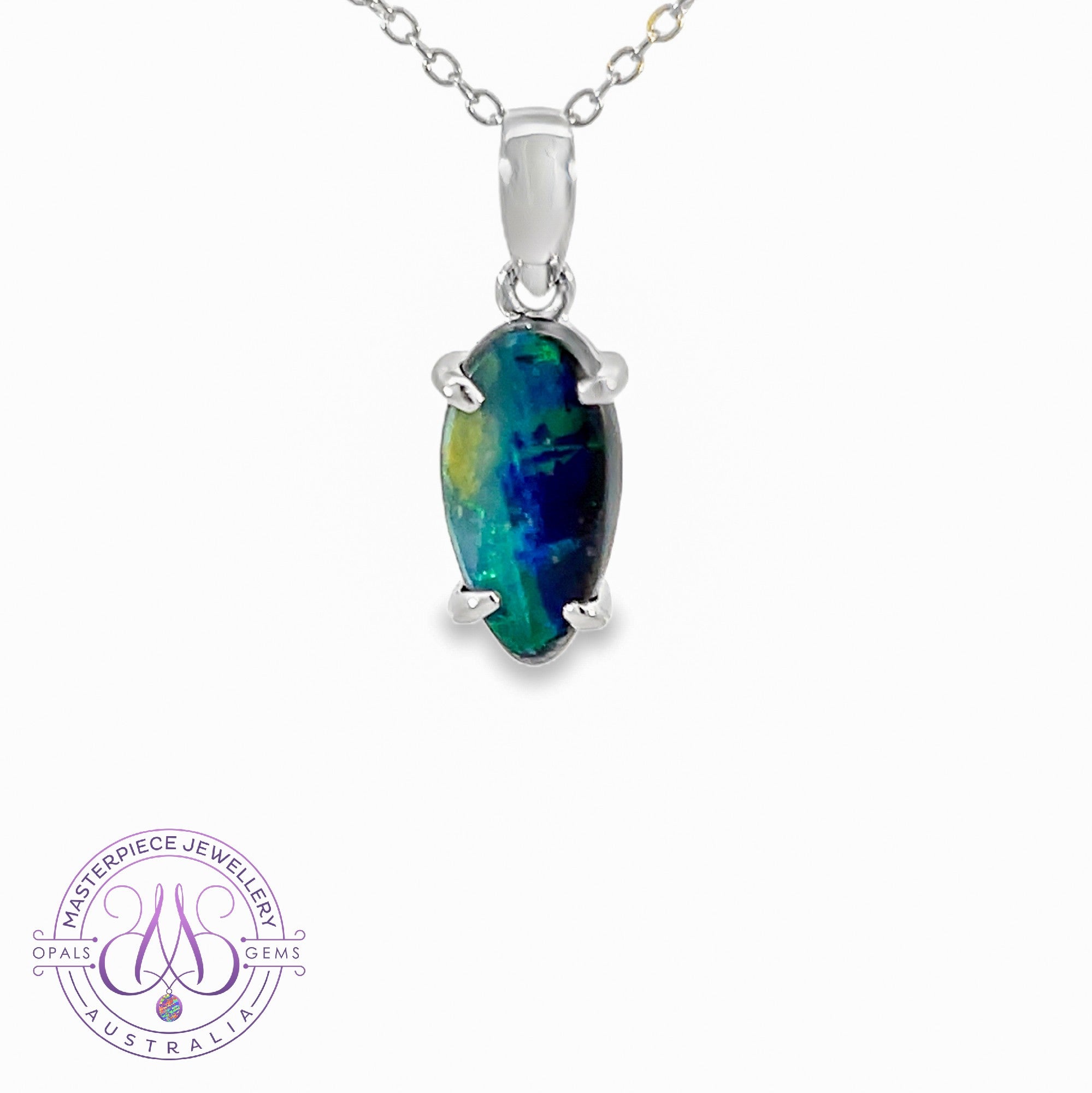 Sterling Silver Boulder Opal 2.6ct pendant
