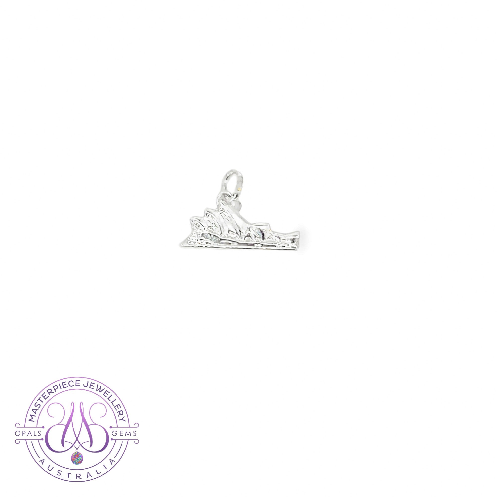 Sterling Silver Opera House charm