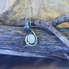 Sterling Silver White Opal pendant - Masterpiece Jewellery Opal & Gems Sydney Australia | Online Shop