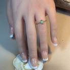 14kt White Gold 0.48ct crystal Opal solitaire bezel set ring - Masterpiece Jewellery Opal & Gems Sydney Australia | Online Shop