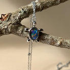 Sterling Silver Turtle design Opal pendant - Masterpiece Jewellery Opal & Gems Sydney Australia | Online Shop