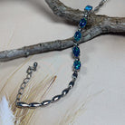 Sterling Silver 7x5mm Opal triplet bracelet with marquise design - Masterpiece Jewellery Opal & Gems Sydney Australia | Online Shop