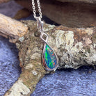 Sterling Silver Opal triplet pearshape 30x9.5mm pendant - Masterpiece Jewellery Opal & Gems Sydney Australia | Online Shop