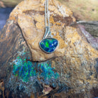 Sterling Silver Opal triplet 22.8x15.1mm pendant - Masterpiece Jewellery Opal & Gems Sydney Australia | Online Shop