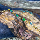 Gold plated silver Opal triplet bracelet - Masterpiece Jewellery Opal & Gems Sydney Australia | Online Shop