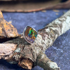 One Sterling Silver Boulder Opal ring - Masterpiece Jewellery Opal & Gems Sydney Australia | Online Shop