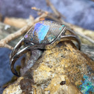 Sterling Silver Boulder Opal torque bangle 32.38ct - Masterpiece Jewellery Opal & Gems Sydney Australia | Online Shop