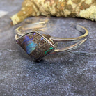 Sterling Silver Boulder Opal torque bangle 32.38ct - Masterpiece Jewellery Opal & Gems Sydney Australia | Online Shop