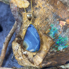 Gold Plated Sterling Silver Boulder Opal 42.89ct pendant - Masterpiece Jewellery Opal & Gems Sydney Australia | Online Shop