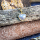 18kt Yellow Gold Heart shape Mabe pearl pendant - Masterpiece Jewellery Opal & Gems Sydney Australia | Online Shop