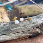 18kt Yellow Gold 5mm Akoya Pearl studs - Masterpiece Jewellery Opal & Gems Sydney Australia | Online Shop