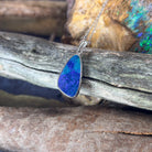 Sterling Silver Blue Green Opal doublet 20x11.5mm - Masterpiece Jewellery Opal & Gems Sydney Australia | Online Shop