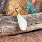 18kt Yellow Gold Light Opal multi colour 8.32ct pendant - Masterpiece Jewellery Opal & Gems Sydney Australia | Online Shop