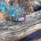 Sterling Silver Boulder Opal 8x5.3mm ring - Masterpiece Jewellery Opal & Gems Sydney Australia | Online Shop