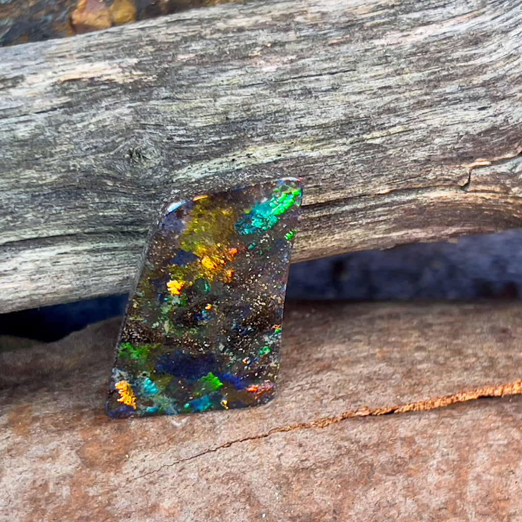 22.6ct Boulder Opal alrge rectangle shape - Masterpiece Jewellery Opal & Gems Sydney Australia | Online Shop