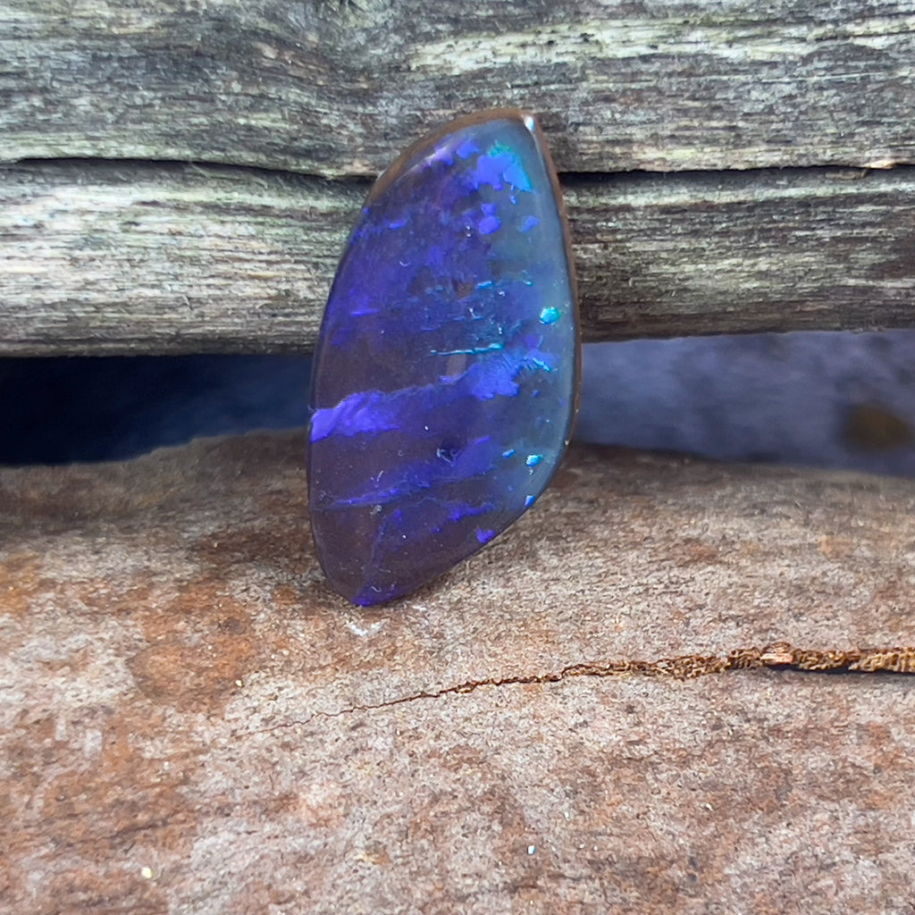 Blue Boulder Opal 7.89ct - Masterpiece Jewellery Opal & Gems Sydney Australia | Online Shop