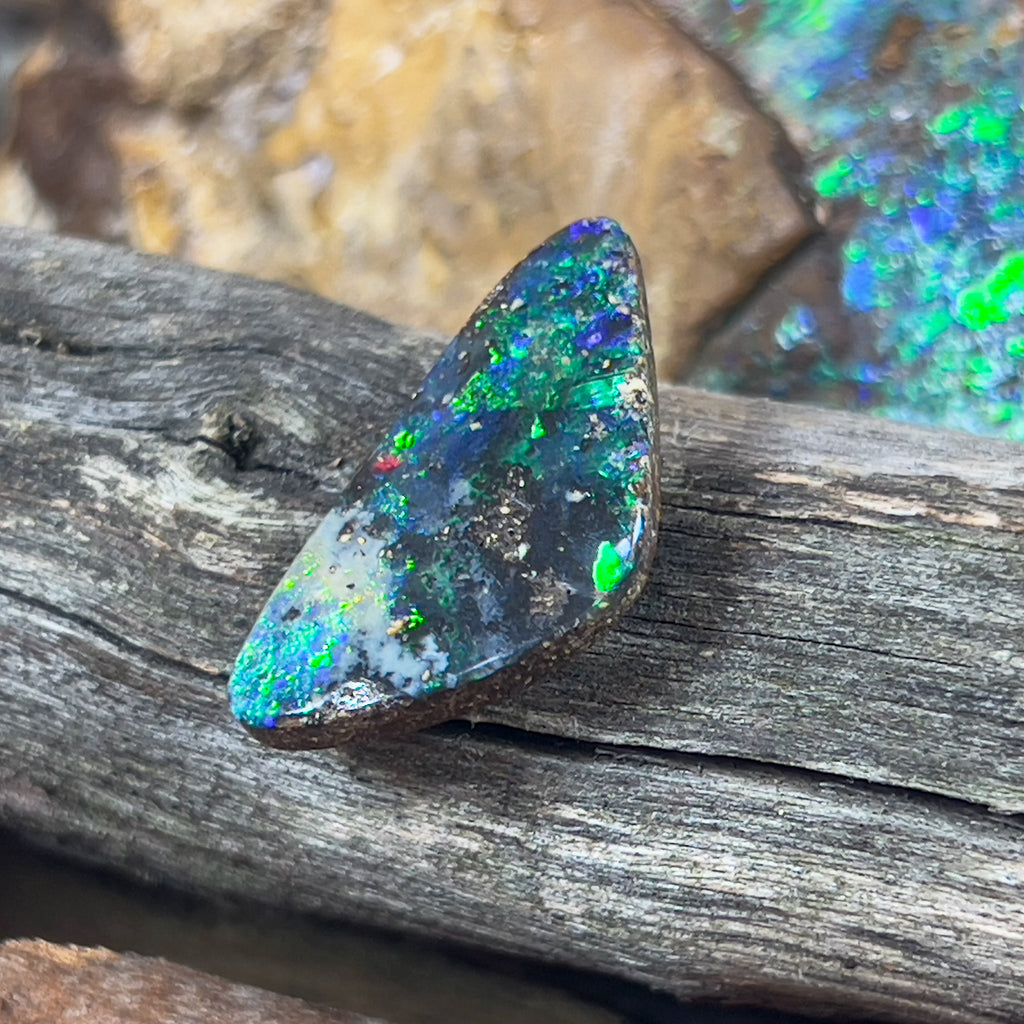 10.3ct Boulder Opal loose Green blue - Masterpiece Jewellery Opal & Gems Sydney Australia | Online Shop