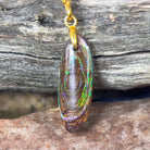 Sterling Silver Gold plate Boulder Matrix Opal pendant - Masterpiece Jewellery Opal & Gems Sydney Australia | Online Shop