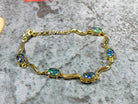 Silver Wave Opal Bracelet - Blue & Black 7x5mm Triplet - Sterling Silver for Women - Ladies Bracelet - Jewelry - Masterpiece Jewellery Opal & Gems Sydney Australia | Online Shop