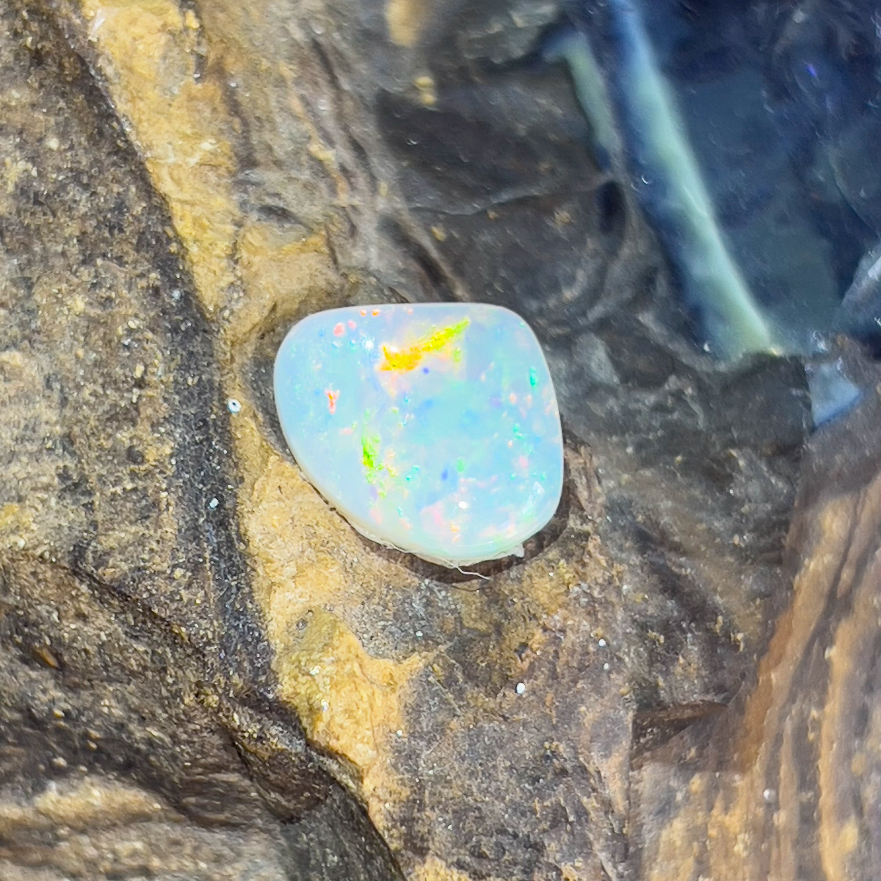 Triangular shell shape Light Opal 2.8ct - Masterpiece Jewellery Opal & Gems Sydney Australia | Online Shop
