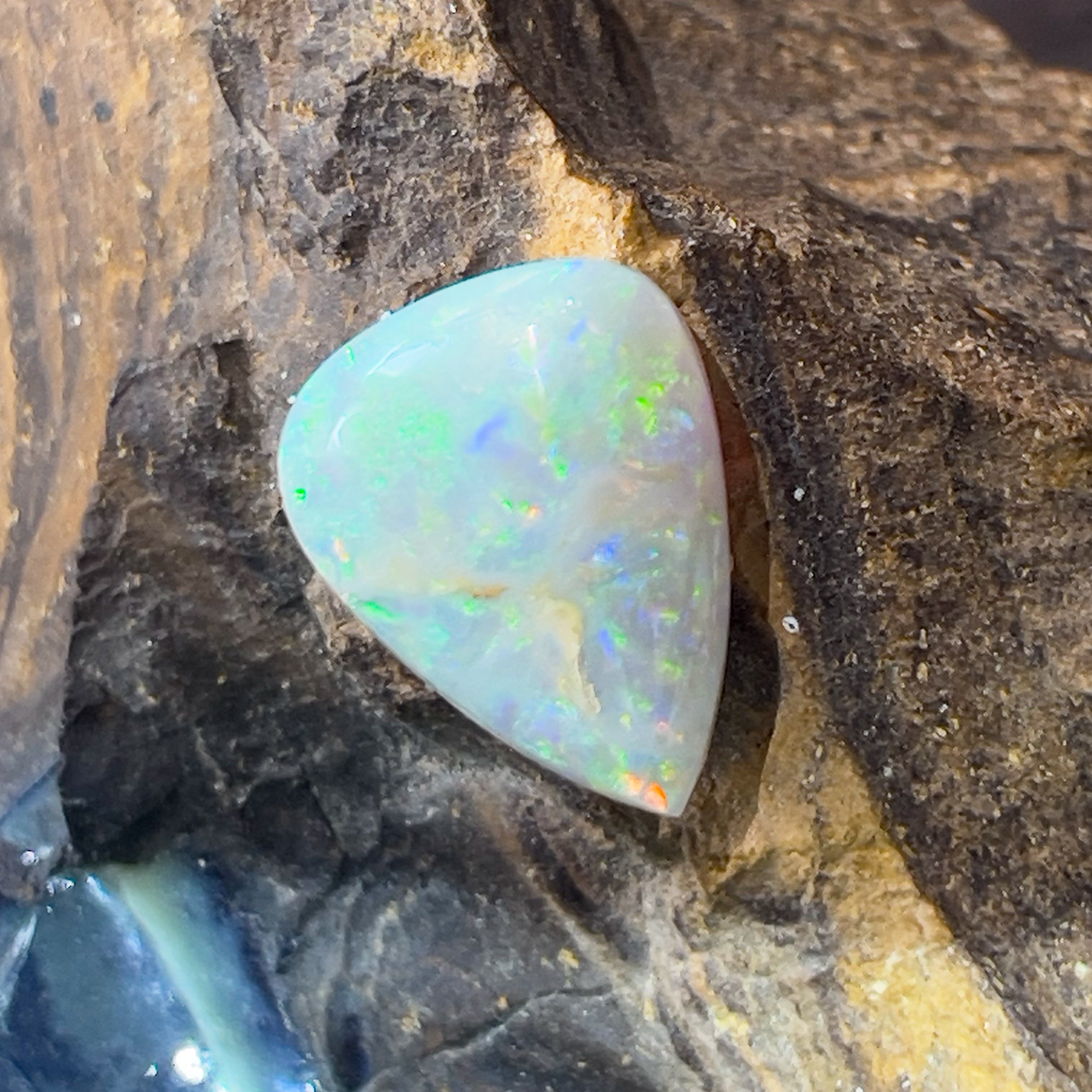 Triangular shape Dark Opal 7.15ct - Masterpiece Jewellery Opal & Gems Sydney Australia | Online Shop
