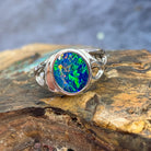 Sterling Silver Oval shape patterned ring - Masterpiece Jewellery Opal & Gems Sydney Australia | Online Shop