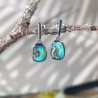 Sterling Silver dangling Boulder opal earrings - Masterpiece Jewellery Opal & Gems Sydney Australia | Online Shop