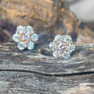 Platinum White Gold Pink 0.21 and White 0.84ct Diamond studs - Masterpiece Jewellery Opal & Gems Sydney Australia | Online Shop