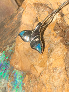 STERLING SILVER OPAL WHALE PENDANT - Masterpiece Jewellery Opal & Gems Sydney Australia | Online Shop