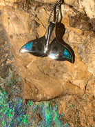 STERLING SILVER OPAL WHALE PENDANT - Masterpiece Jewellery Opal & Gems Sydney Australia | Online Shop