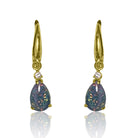 Silver Gold Plated Opal triplet earrings - Masterpiece Jewellery Opal & Gems Sydney Australia | Online Shop