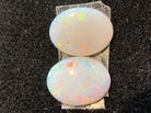 Pair of Red White Opals 1.1ct - Masterpiece Jewellery Opal & Gems Sydney Australia | Online Shop