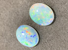 Pair of 3.3ct White Fire Opals - Masterpiece Jewellery Opal & Gems Sydney Australia | Online Shop