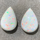 Pair of Pearshape Dark Opals 7.81ct - Masterpiece Jewellery Opal & Gems Sydney Australia | Online Shop