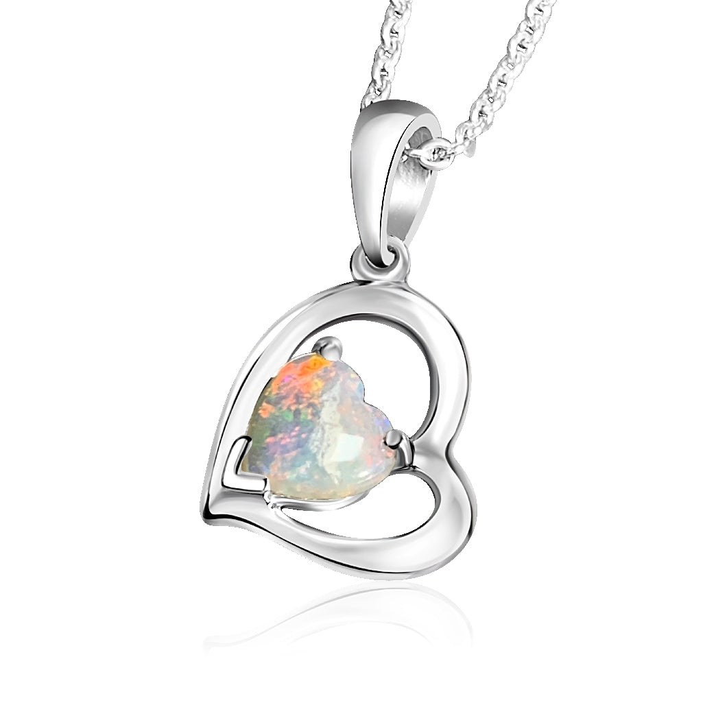 Silver heart cute pendant - Masterpiece Jewellery Opal & Gems Sydney Australia | Online Shop