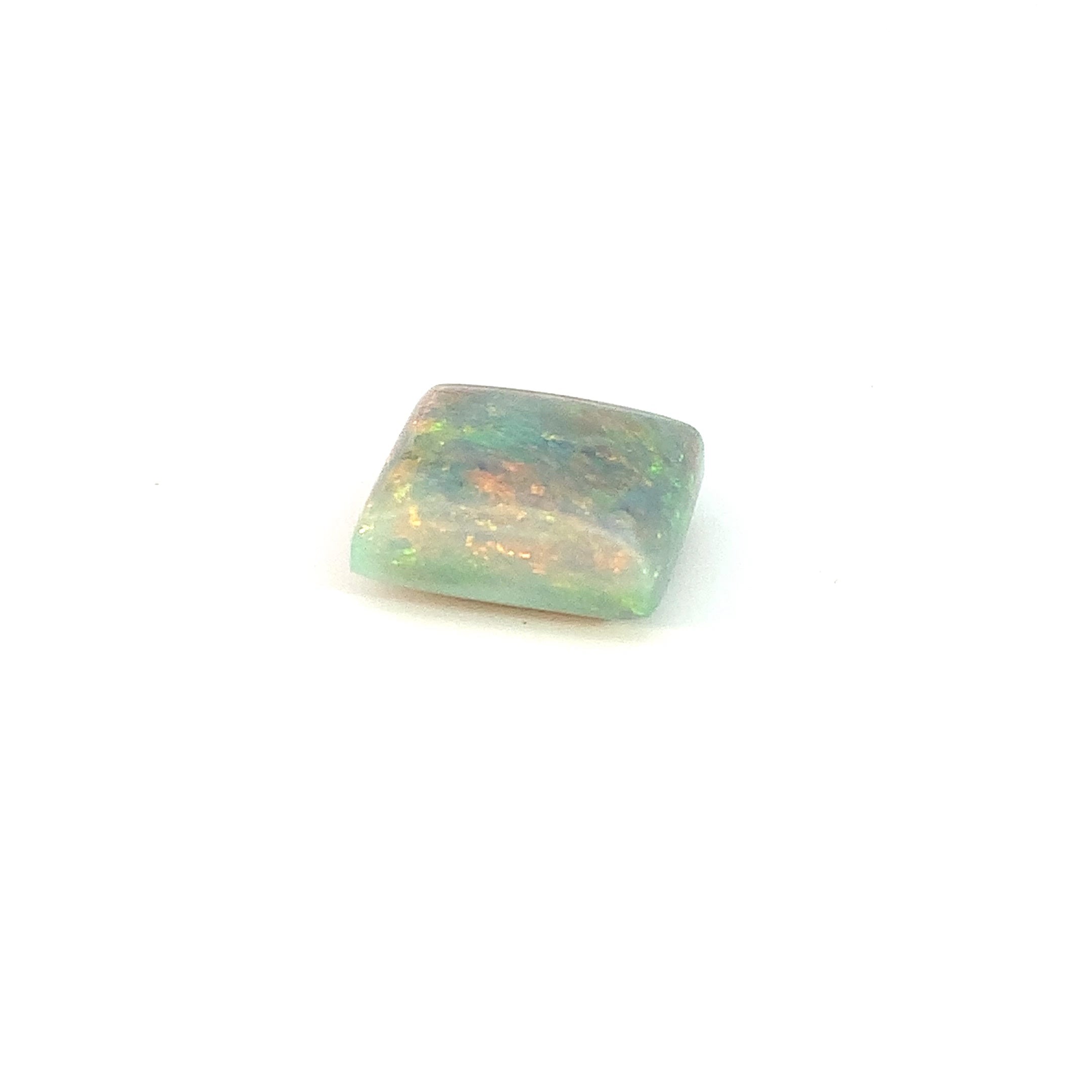 Square shape Black Opal Red Yellow Green 7ct - Masterpiece Jewellery Opal & Gems Sydney Australia | Online Shop