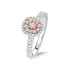 18kt White Gold Cushion cluster Pink Diamond ring - Masterpiece Jewellery Opal & Gems Sydney Australia | Online Shop