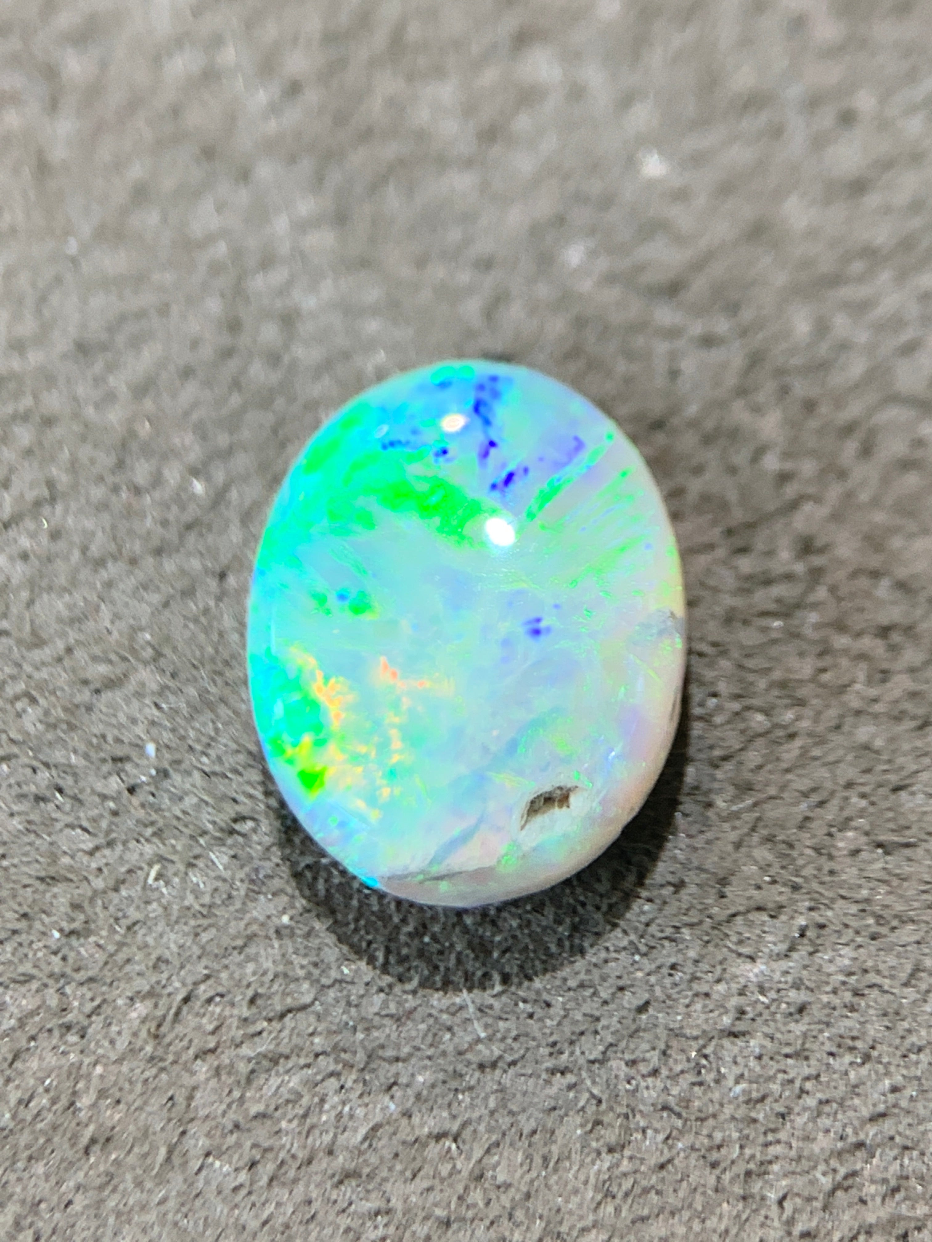 Oval Black Crystal Opal 1.75ct - Masterpiece Jewellery Opal & Gems Sydney Australia | Online Shop