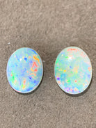 Pair of 3.3ct White Fire Opals - Masterpiece Jewellery Opal & Gems Sydney Australia | Online Shop