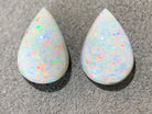 Pair of Pearshape Dark Opals 7.81ct - Masterpiece Jewellery Opal & Gems Sydney Australia | Online Shop