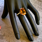 9kt Yellow Gold 11.87ct Citrine and Diamond ring - Masterpiece Jewellery Opal & Gems Sydney Australia | Online Shop