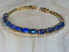 18kt Yellow Gold Black Opal 4.2ct bracelet - Masterpiece Jewellery Opal & Gems Sydney Australia | Online Shop