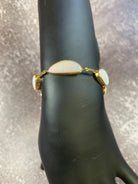18kt Yellow Gold White Opal freeform 12.5ct bracelet - Masterpiece Jewellery Opal & Gems Sydney Australia | Online Shop