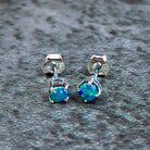 9kt White Gold 3mm earrings studs - Masterpiece Jewellery Opal & Gems Sydney Australia | Online Shop