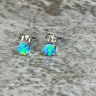 9kt White Gold 3mm earrings studs - Masterpiece Jewellery Opal & Gems Sydney Australia | Online Shop