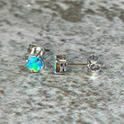 9kt White Gold 3mm earrings studs - Masterpiece Jewellery Opal & Gems Sydney Australia | Online Shop