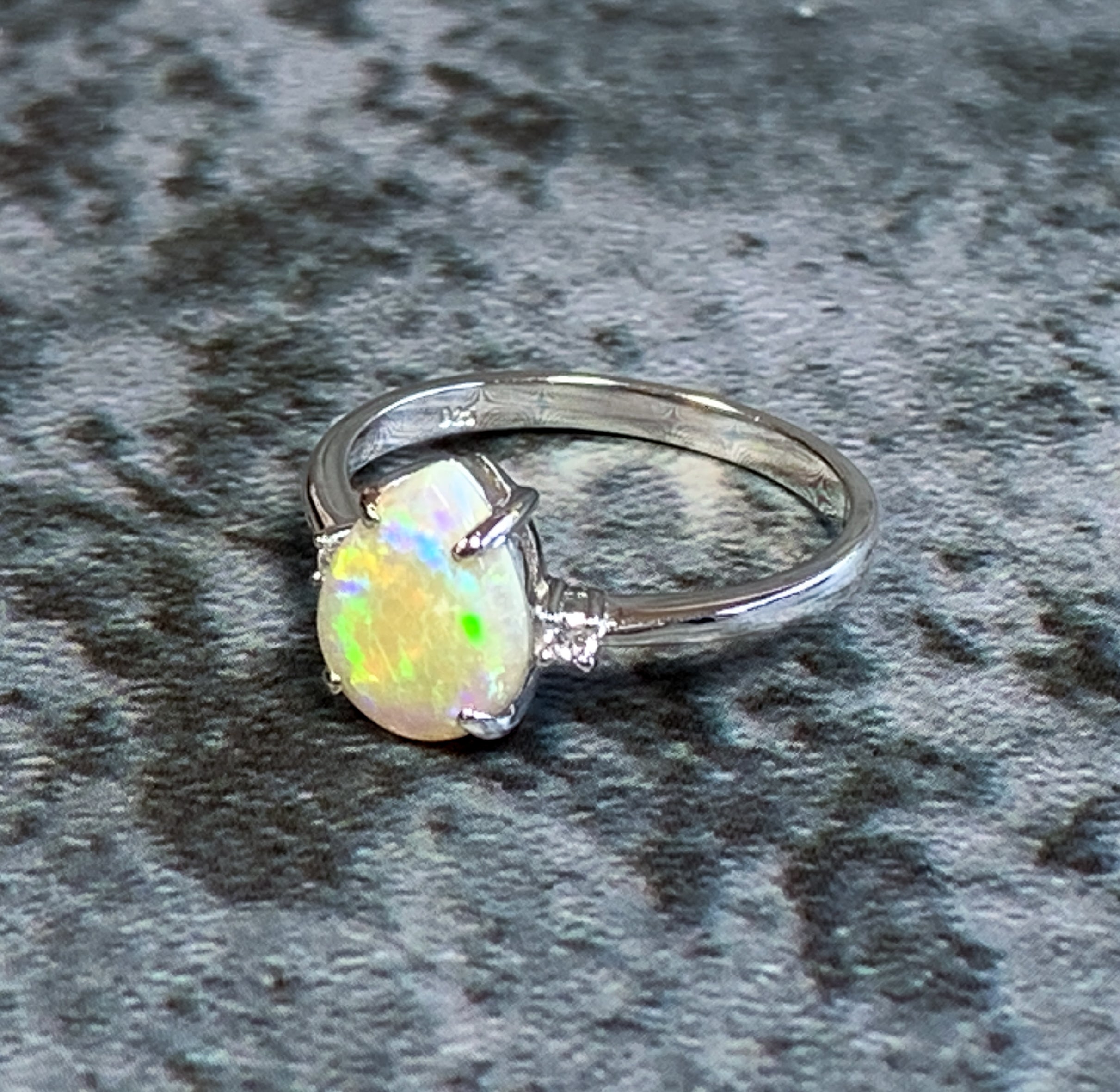 Sterling Silver Tear drop shape Dark Opal - Masterpiece Jewellery Opal & Gems Sydney Australia | Online Shop