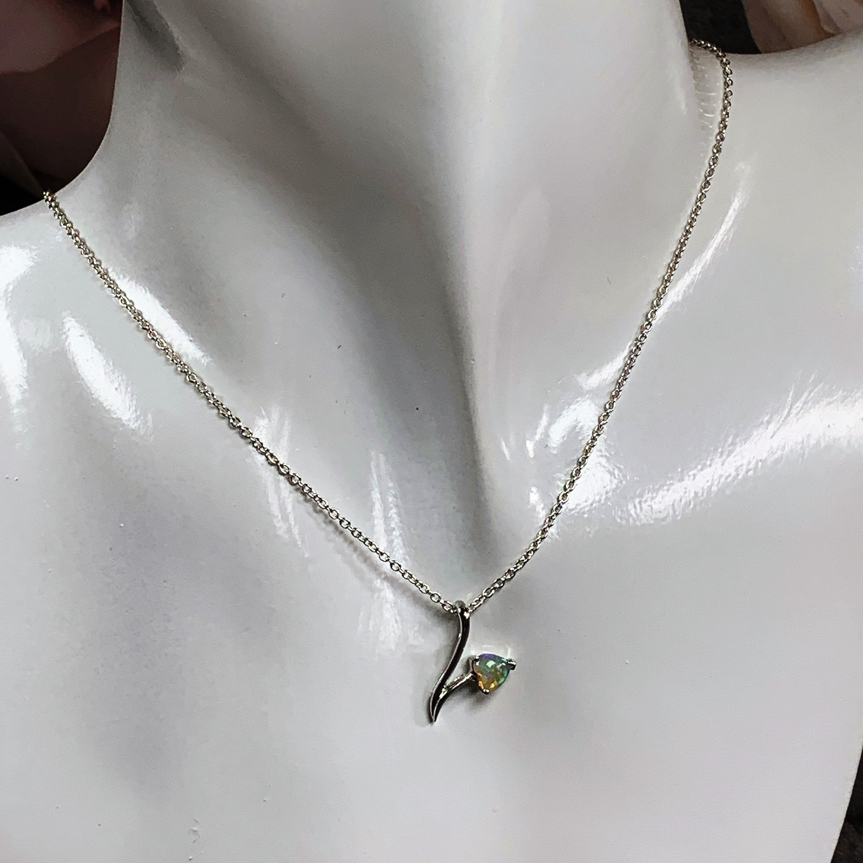 Sterling Silver 5mm Heart drop pendant - Masterpiece Jewellery Opal & Gems Sydney Australia | Online Shop