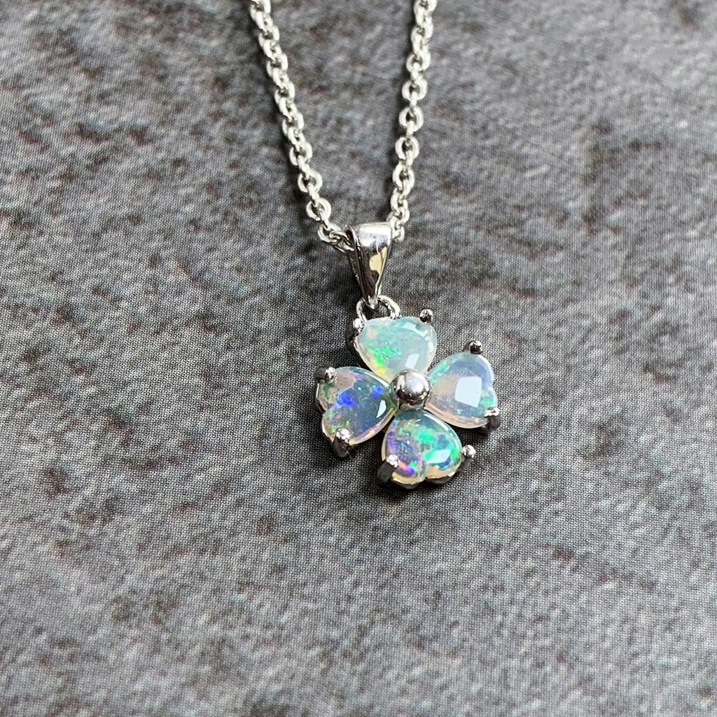 Sterling Silver heart shape Opal pendant - Masterpiece Jewellery Opal & Gems Sydney Australia | Online Shop