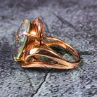 Rose Gold plated Silver 18x13mm Opal triplet ring - Masterpiece Jewellery Opal & Gems Sydney Australia | Online Shop